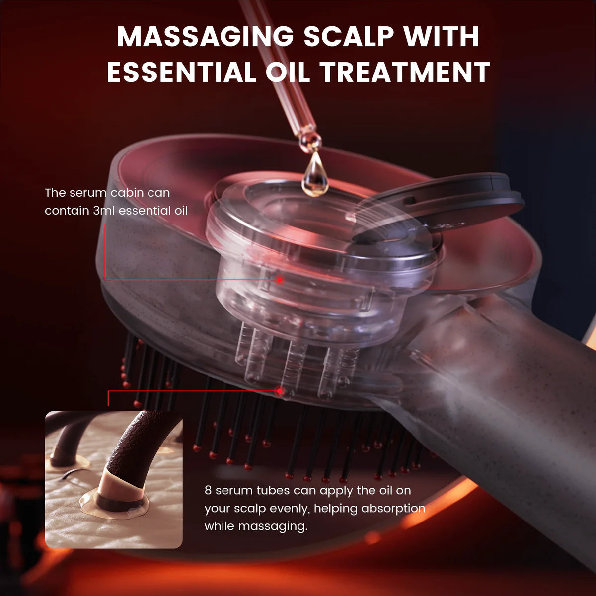 BREO scalp massaging brush