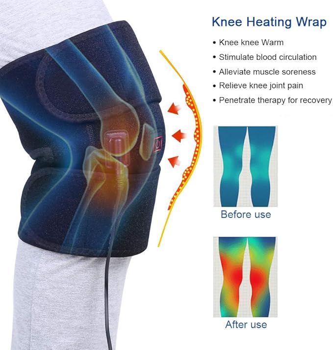 Electric heating knee pad